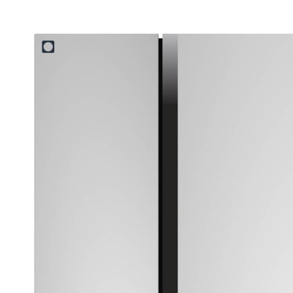 Double Door Mini Fridge with Freezer for Office or Dorm with Adjustable Remove Glass Shelves - Imagem 3